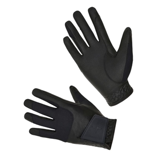 Trolle ridehandsker "Grippy mesh gloves" - sort